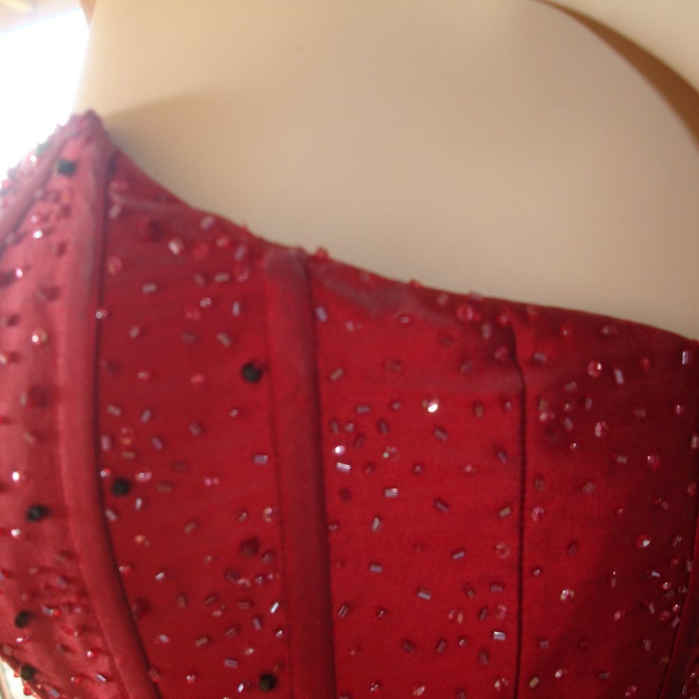 JUSTIN ALEXANDER RED CARPET GOWN SIZE 4 - Picture 10 of 15